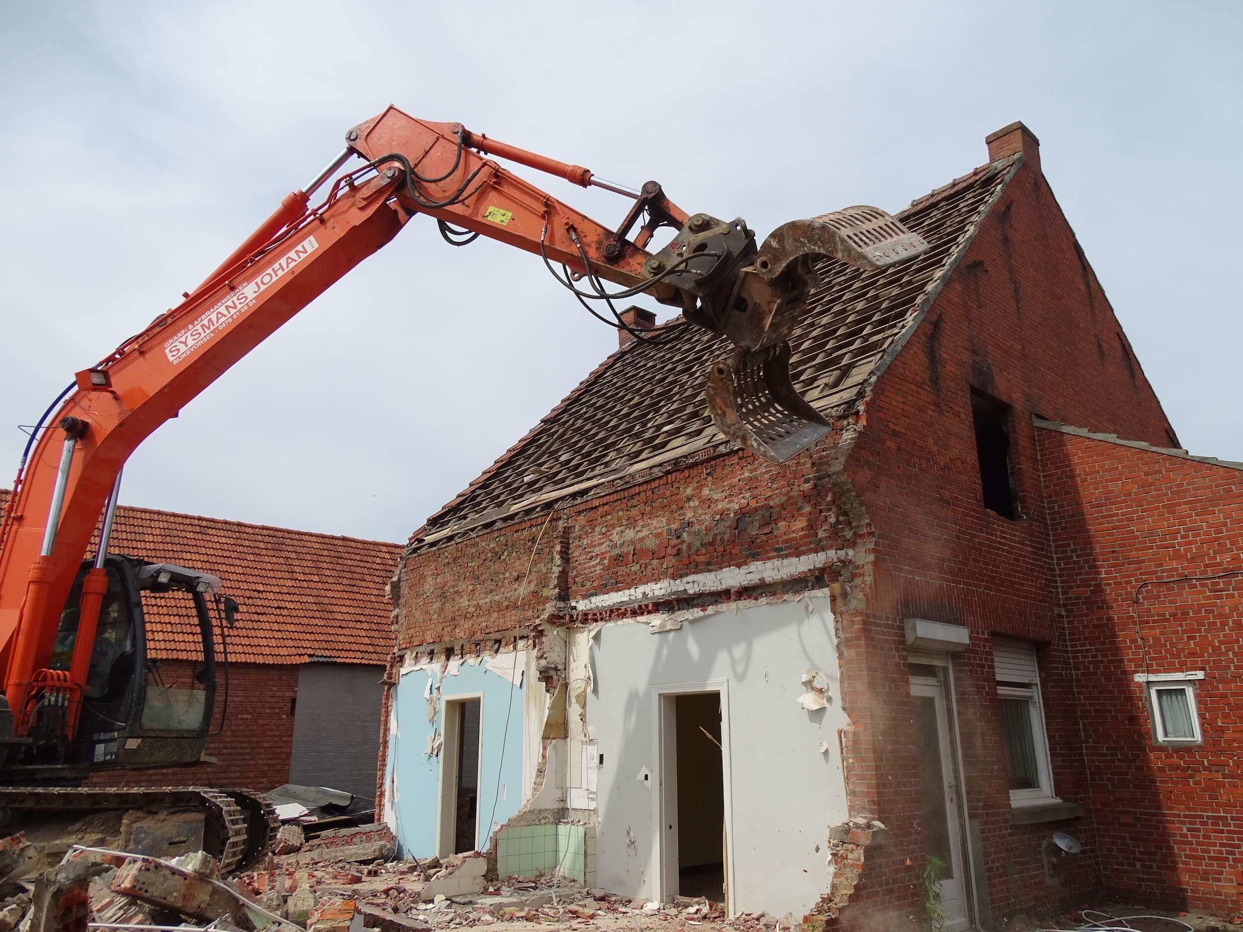 afbraak van een huis